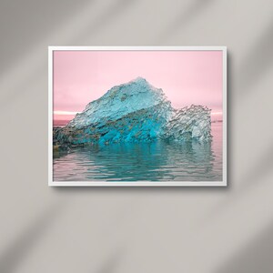 Iceland Iceberg in Glacier Lagoon Jökulsárlón Wall Art