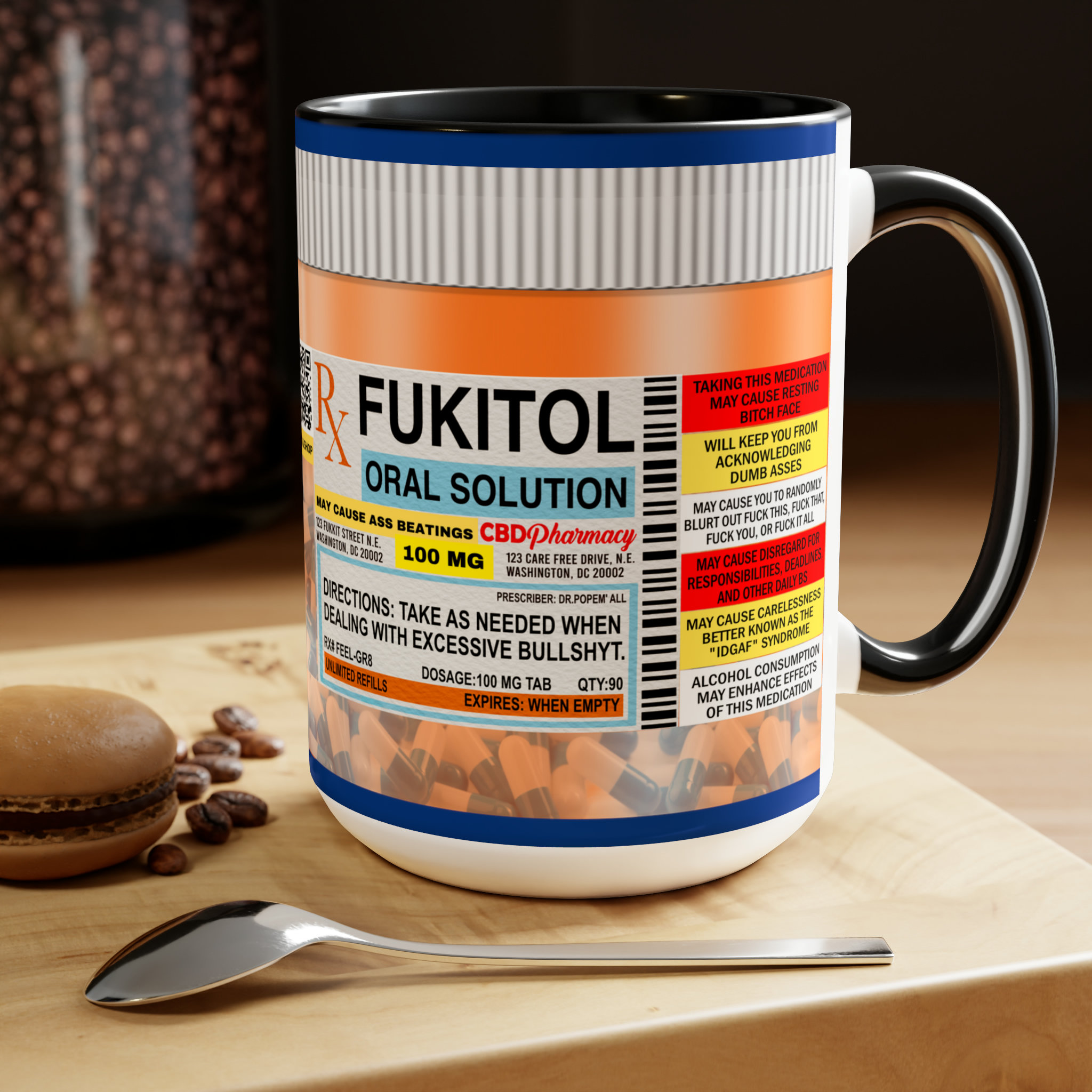 Fukitol Funny 15oz| Christmas Gift| Fuck It All Mug| Sassy Coffee