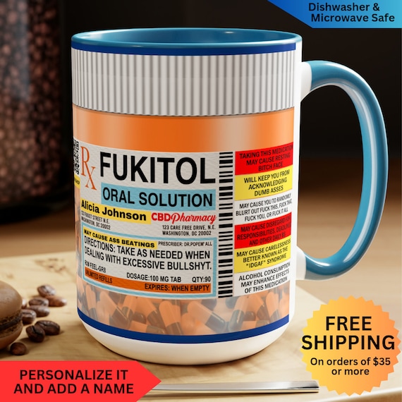 Fukitol Funny 15oz| Christmas Gift| Fuck it All Mug| Sassy Coffee Christmas Funny Gift Fashion Mug Adult Humor Sarcastic Mug Novelty Gift