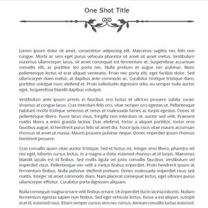 Personalised One Shot