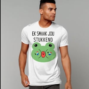 South African Afrikaans Funny Gift Idea, Unisex Crew Neck T-Shirt Ek smaak jou Stukkend, Saffa  Present Ideas, South African Phrase