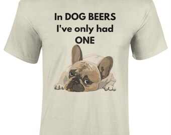 T-shirt grappig hondenbier: sarcastisch bierdrinkcadeau