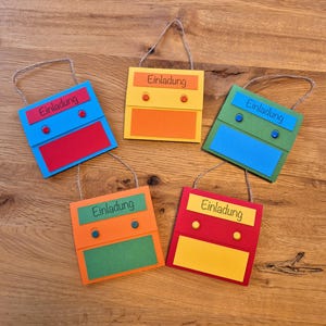 Einladungen zur Einschulung/Zuckertütenfest. Zum selbst basteln (DIY) oder bereits fertig. Tolle Einladungen für Verwandte und Freunde.
