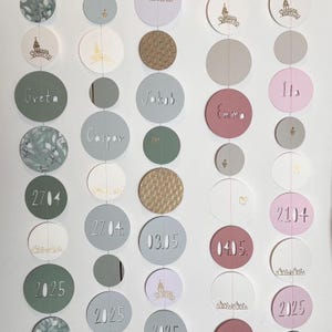 Kommunion • Taufe • Konfirmation • Firmung • Papiergirlande Kette Dekoration • personalisiert
