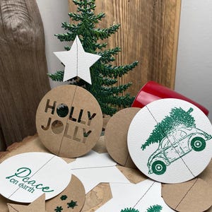 Collana ghirlanda di carta natalizia • Casa per Natale