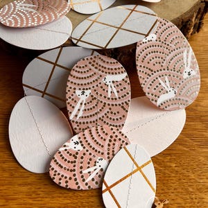 Catena/ghirlanda di carta pasquale "Bunny Hopp"