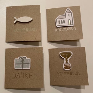Mini card for communion