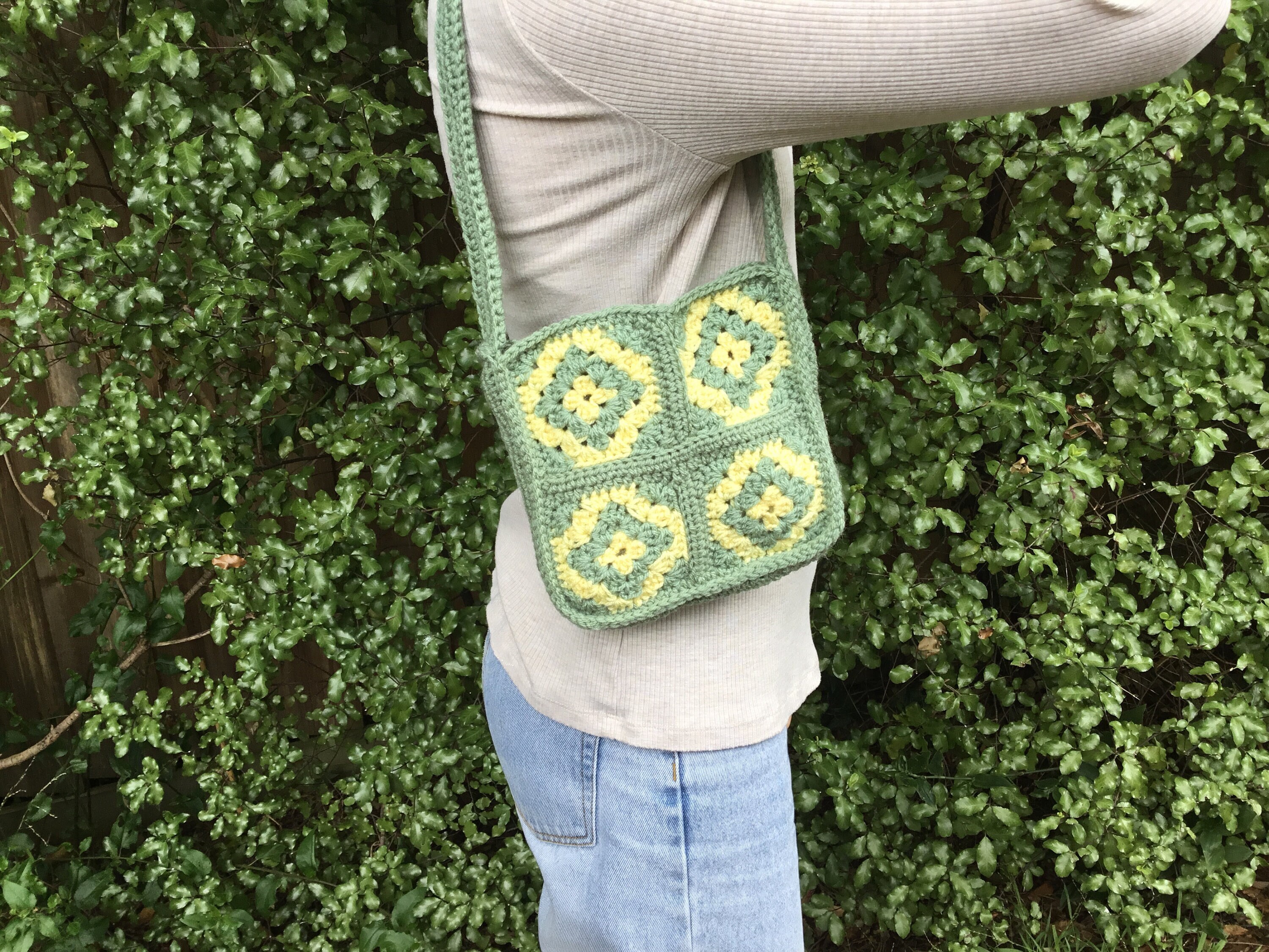 Crochet Granny Square Tote Bag Kit