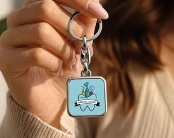 Custom Logo Keychain: Bulk Personalized Silver Keychains