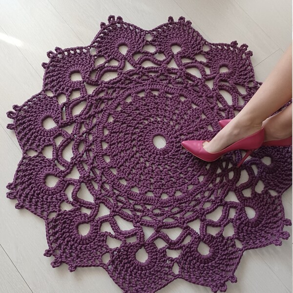 Doily Rug - Etsy
