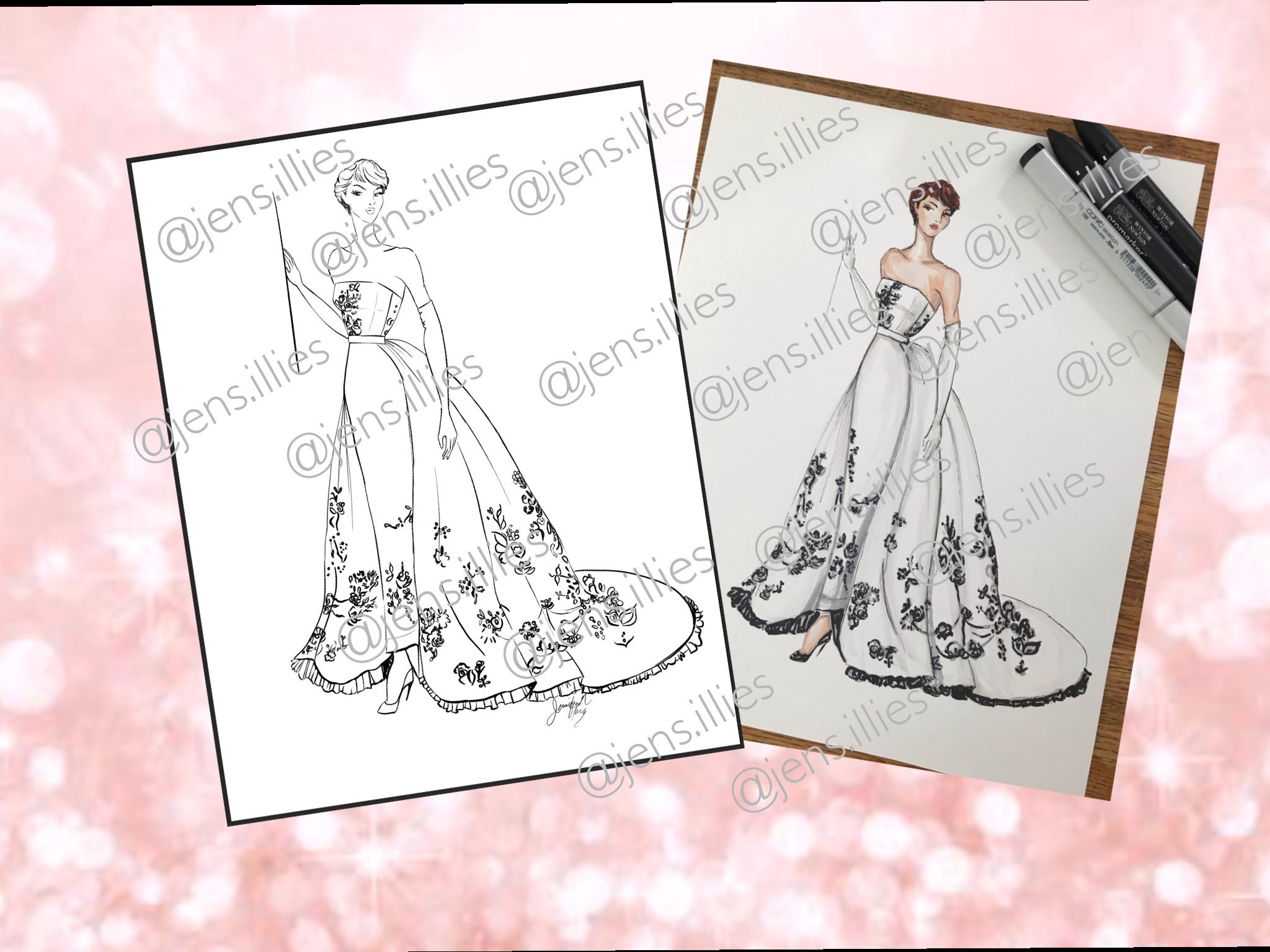 Audrey Hepburn INSTANT DOWNLOAD Coloring Book, Printable Coloring Pages ...