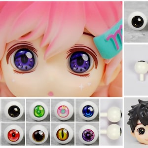 10 colors Nendoroid Eye / obitsu11 Eye fits Obitsu11, P9, Molly, 1/12 BJD, Nendoroid,OB11  10MM