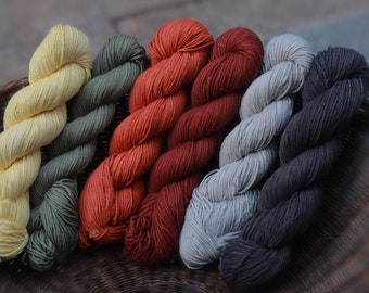Tie dye  thread  Embroidery,Natural Plant Dye Thread