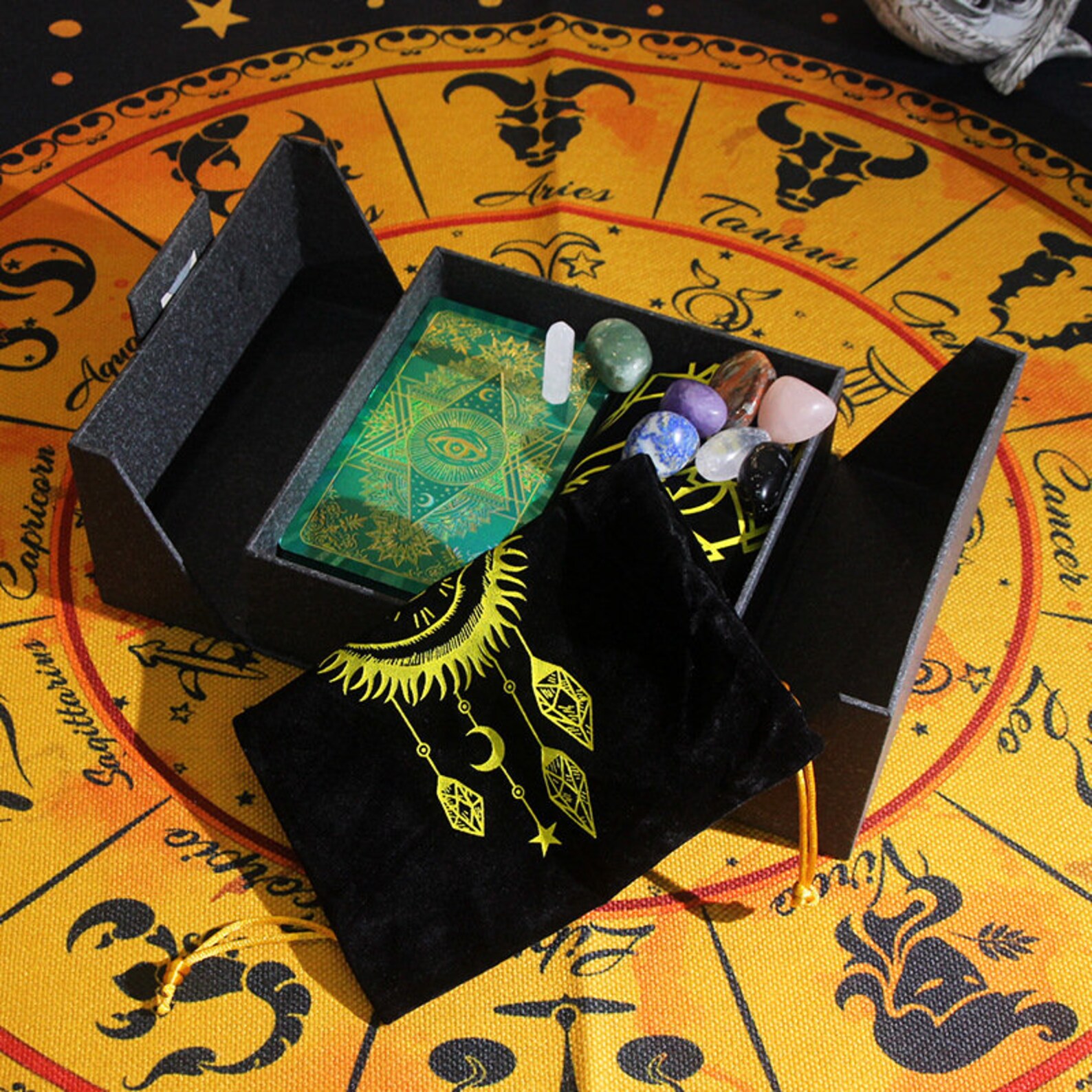 Gold Foil Tarot Plastic Tarot Cards With Boxes and Tarot Etsy