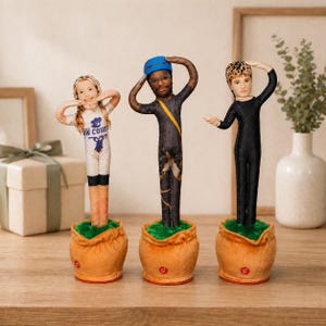 Custom Dancing Doll ,Custom doll with Photo, Voice Recorder doll ,  Recordable Plush pet Toy, Talking Mini Doll in Flower Pot