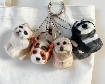 Custom pet photo keychains, backpack charms, pet photo keychains, Personalized Pet Souvenir Charm,  fun pet souvenirs, cute pet  keychain