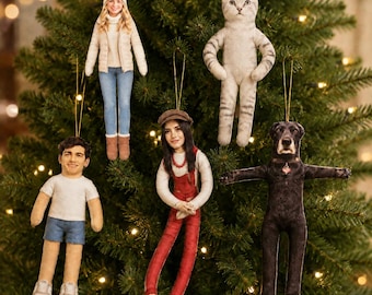 Custom Christmas Tree Ornaments,Custom Photo Plush Toy,Rat Jerky Doll,Custom Mini Me Doll with Body,Ugly Dolls,Laoshugan, Fun Christmas Gift