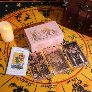 Golden Foil Pvc Tarot Cards