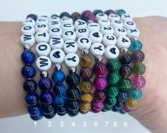 Crystal Letter Bracelets, Custom Bracelets, Gifts for Mom, Women  Bracelets, Gifts for Her, Custom Jewelry, Christmas Gifts, Birthday gifts