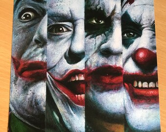 The Joker - A4 Original Art Print - Four Jokers Cesar Romero Jack