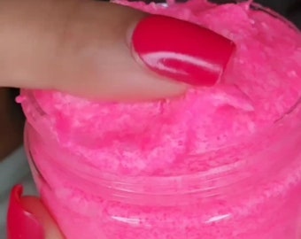 Exfoliante labial de cereza, menta y azúcar: tratamiento exfoliante orgánico para labios