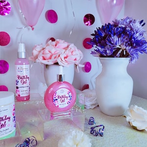 Handmade Birthday Spa Gift Set: Birthday Cake Scented Skincare