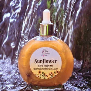 Glow Body Oil, Shimmer Body Oil, Dry Skin Oil, Perfume Oil, For Soft Skin, Natural Body Care, 4oz