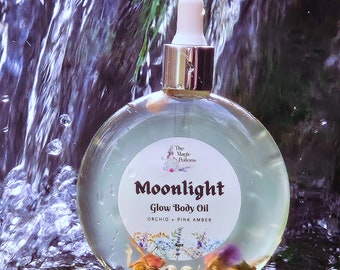 Shimmer Glow Körperöl: Natürliche Feuchtigkeitscreme für trockene Haut (110 ml)