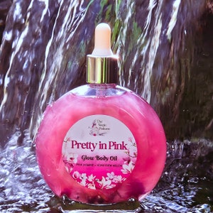 Glow Body Oil, Shimmer Body Oil, Dry Skin Oil, Perfume Oil, For Soft Skin, Natural Body Care, 4oz