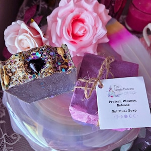 Spiritual Soap, Protection Soap, Spiritual Cleansing, Spiritual Soap, Magic Soap, Remove Evil Eye, Remove Bad Energy, Organic Soap, Obsidian