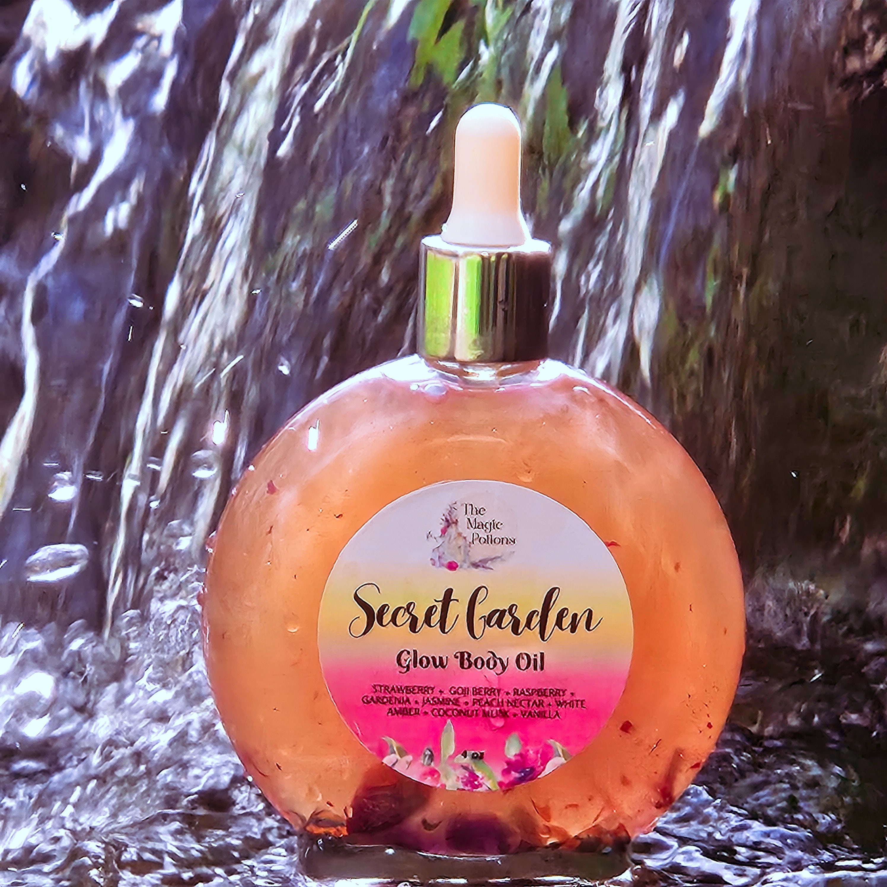 Glow Body Oil, Shimmer Body Oil, Dry Skin Oil, Perfume Oil, for Soft