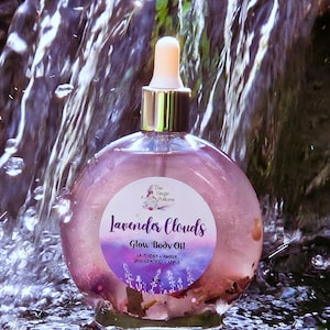 Glow Body Oil, Shimmer Body Oil, Dry Skin Oil, Perfume Oil, For Soft Skin, Natural Body Care, 4oz