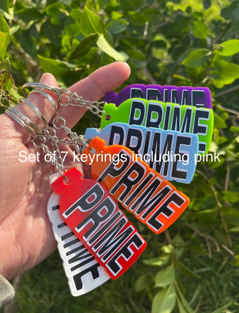 Set of Prime Keyrings Prime Hydration Prime Drink Prime Etsy UK