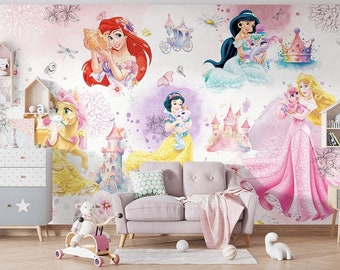 Princess Wallpaper, Wallpaper for Children And Babies, Cute Wallpaper, Special Design Wallpaper, Gift Wallpaper