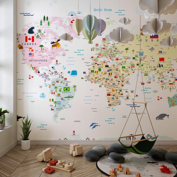 Kids Wallpaper - Etsy UK