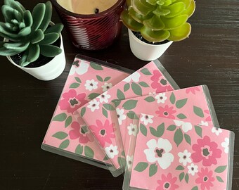 Small Pink Floral Cash Envelopes 11cm x 8cm Purse sized Envelopes