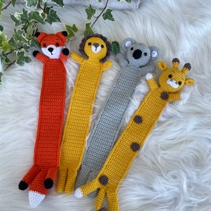 Crochet Bookmark | Amigurumi Fox | Penguin | lion | Koala | Giraffe | Gift idea | Handcrafted | Read | VividPlaceShop