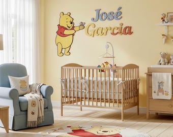 Winnie The Pooh Wall Decor: Nursery, Bedroom, Family Room Sign