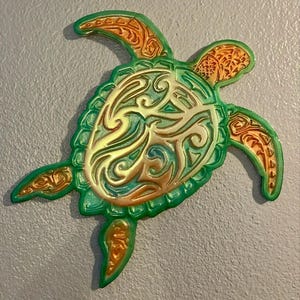 Custom Sea Turtle Resin Art, Ocean Wall Art, Coastal Home Decor, Epoxy Beach Painting, 3D Resin Seascape, Ocean Lover Gift, Nautical Decor