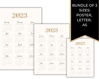 Calendrier 2023 Grandes Cases 2023 Calendar | Etsy Australia