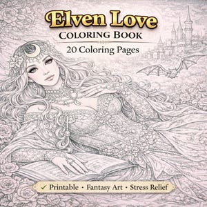 Cozy Love Coloring Book, Cute Couple Moments, Kawaii Romantic Scenes, Relaxing Self Care Coloring PDF, Instant Download