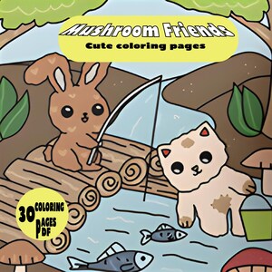 30 Bold and Easy  Coloring Pages  Adult Coloring Book, Simple & Relaxing, Digital,Procreate ,Stress Relief,Cozy Friends