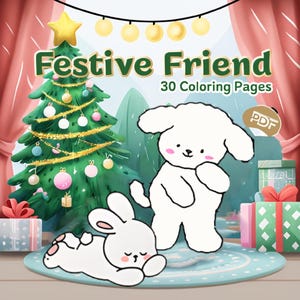 Cozy Friends Coloring Book: 30+ Relaxing Garden Designs (PDF Download)