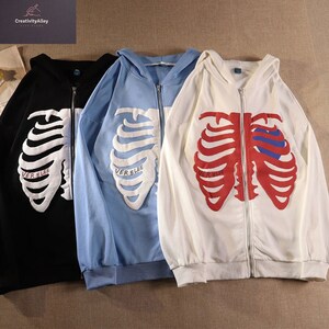 skeleton sweater y2k