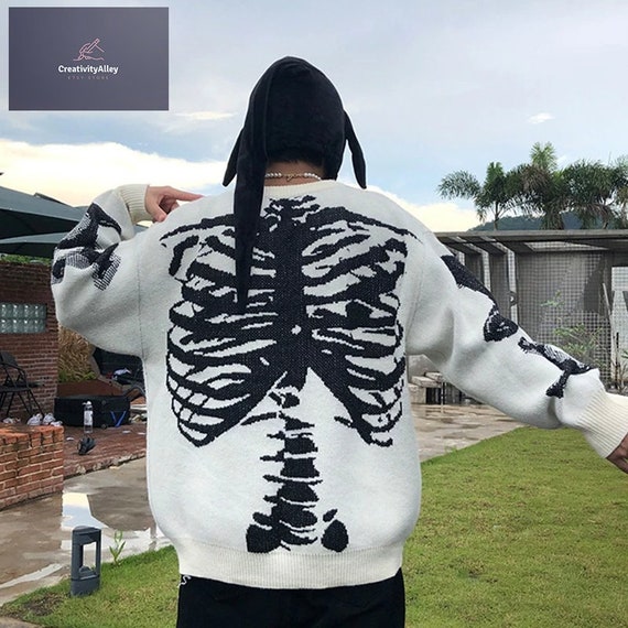 skeleton sweater knitting pattern