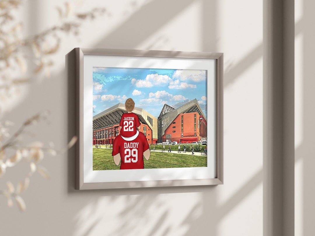 Personalised Football Print Perfect Fathers Day Gift for Dad/stepdad