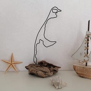 Sylt Andenken Souvenir Geschenk Umriss Landkarte  Draht auf Treibholz