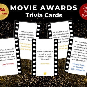 2025 Oscars Trivia Game: Movie Awards Party (Printable)