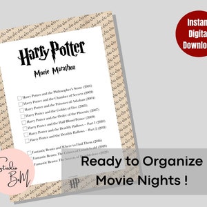 Harry Potter Trivia Printable Wizard Party Games HP Quiz Minimalist ...