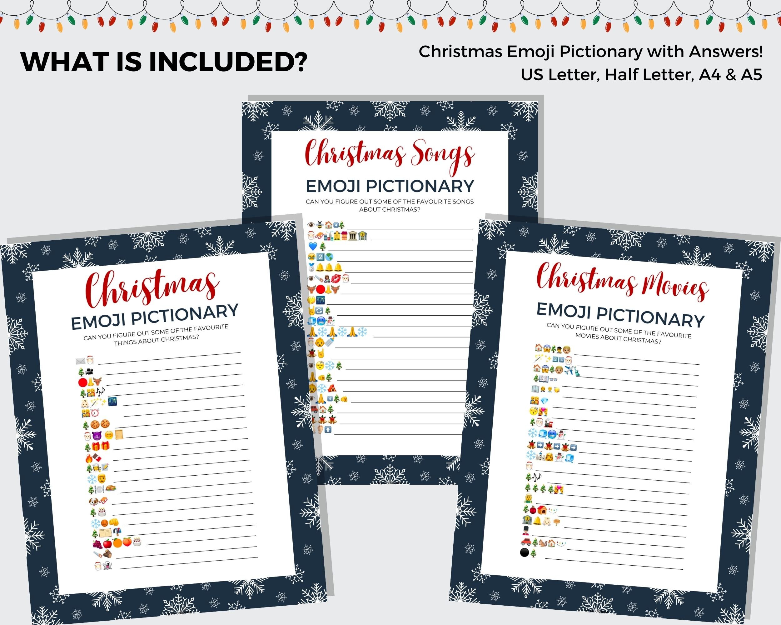 Printable Christmas Game, 27 Christmas Party Trivia Game, Family Game ...